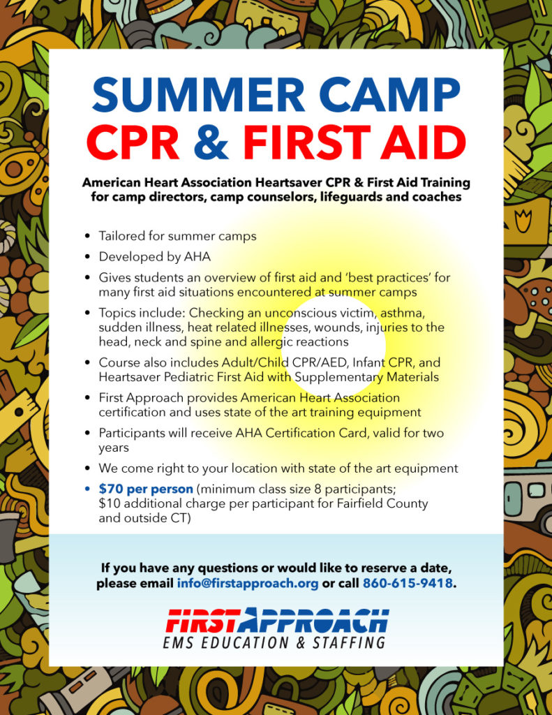 Connecticut CPR, EMR and First Aid Classes - First Approach Ems